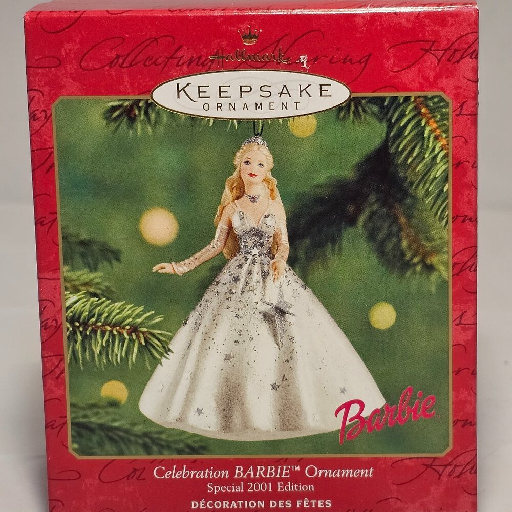 Hallmark Keepsake Celebration Barbie Ornament 2001